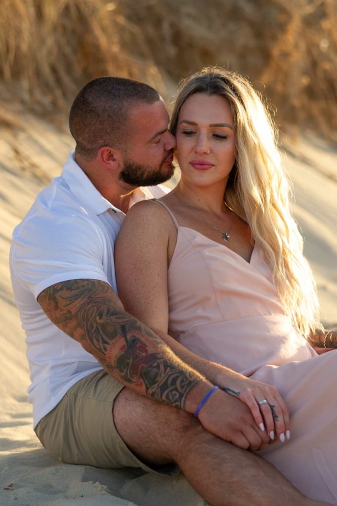 Haley & Kyle: A Steamy Engagement Session on the Beach